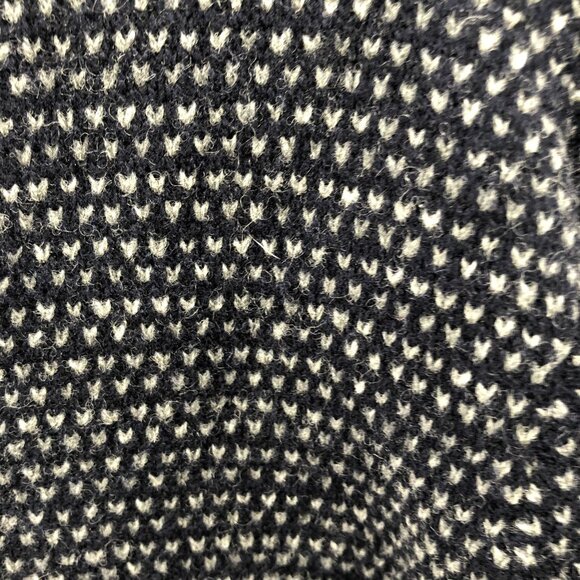 J. Crew Shawl Collar Wool Sweater Mens M Navy Blue Pullover Birdseye Lambswool - Picture 6 of 10